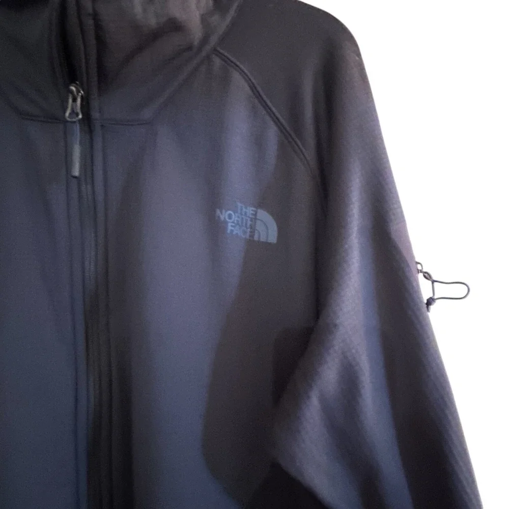 The North Face Jacket Men‎ XL Blue Polartec Thermal Waffle Full Zip